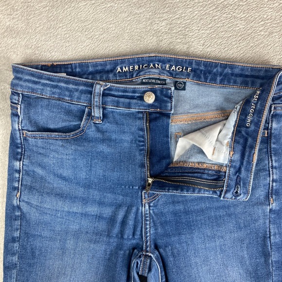 American Eagle Jeans Women's High Rise Jegging Next Level Stretch Size 8 Long - Picture 8 of 16